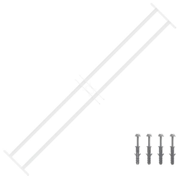 ARDEBO.de - Sicherheitsgitter für Fenster mit 2 Querstangen 93-174 cm