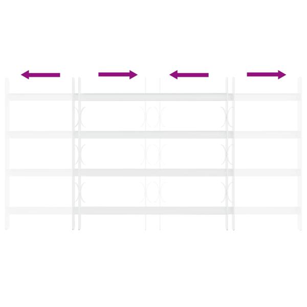 Sicherheitsgitter für Fenster mit 4 Querstangen 63-114 cm