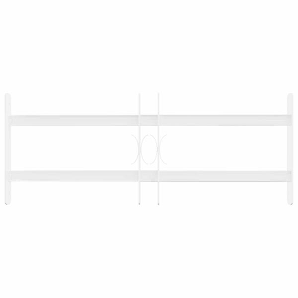 Sicherheitsgitter für Fenster mit 2 Querstangen 3 stk. 43-74 cm