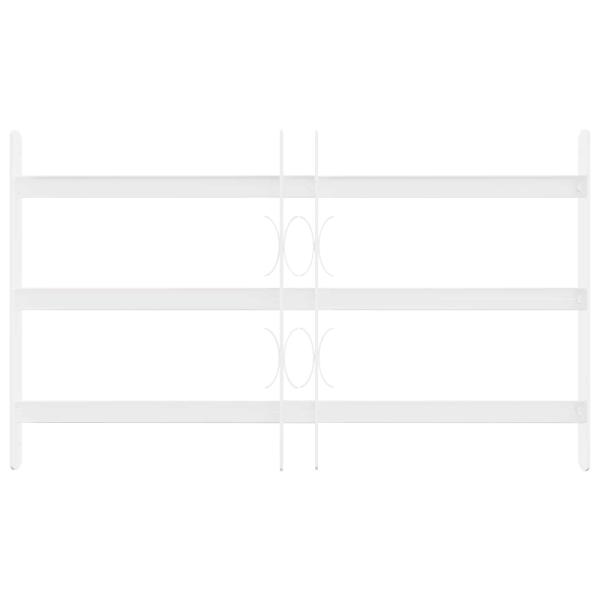 Sicherheitsgitter für Fenster mit 3 Querstangen 3 stk. 43-74 cm