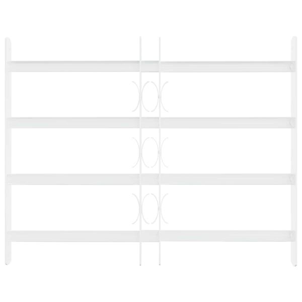 Sicherheitsgitter für Fenster mit 4 Querstangen 3 stk. 43-74 cm
