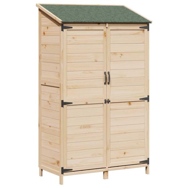 Gartenschuppen Natur 106,5 x 56 x 176 cm Massivholz aus Fichte
