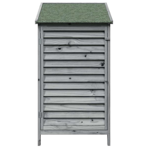 Gartenschuppen Grau 59 x 56 x 113,5 cm Massivholz aus Fichte