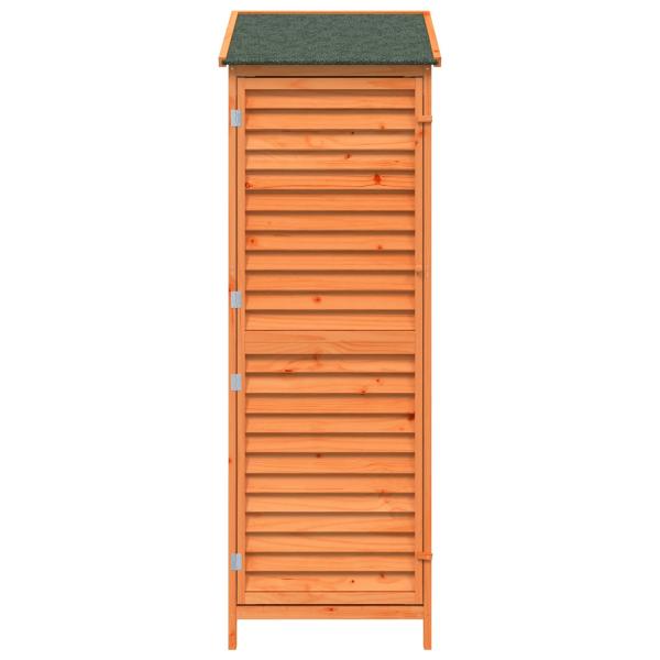 Gartenschuppen Braun 59 x 56 x 176 cm Massivholz aus Fichte