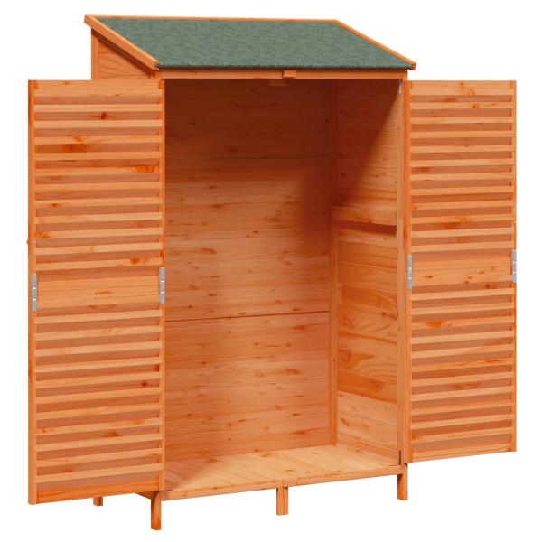Gartenschuppen Braun 106 x 56 x 176,5 cm Massivholz aus Fichte