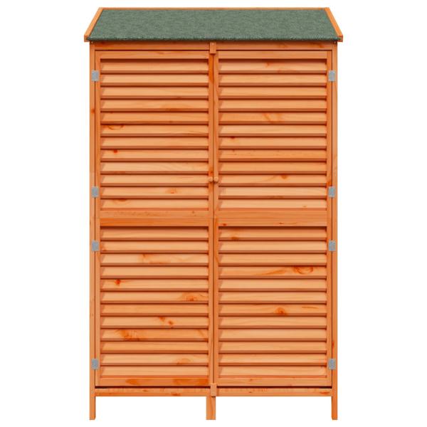 Gartenschuppen Braun 106 x 56 x 176,5 cm Massivholz aus Fichte