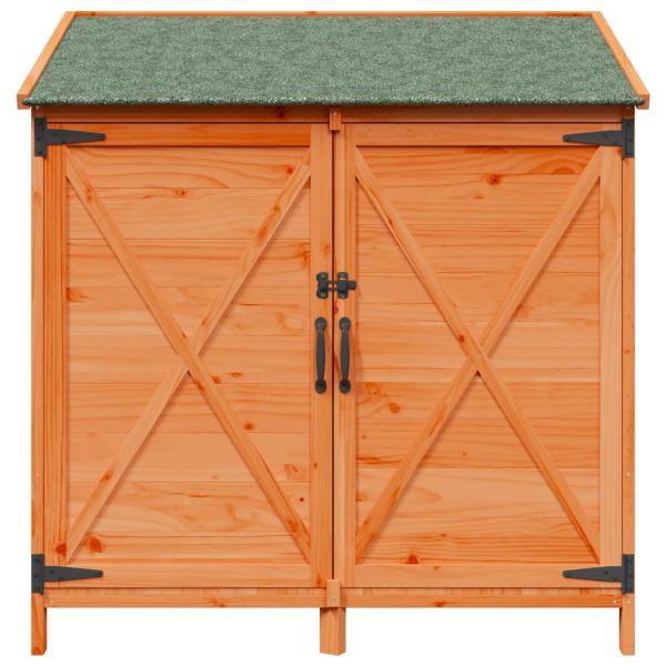 Gartenschuppen Braun 106 x 56 x 113,5 cm Massivholz aus Fichte