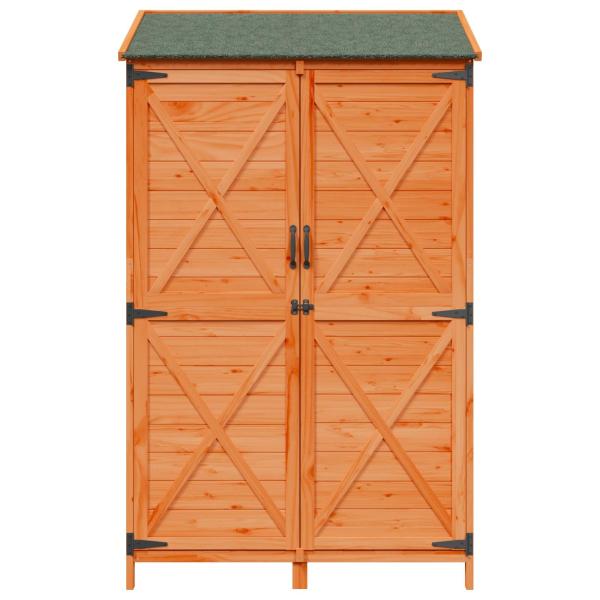 Gartenschuppen Braun 106 x 56 x 176,5 cm Massivholz aus Fichte