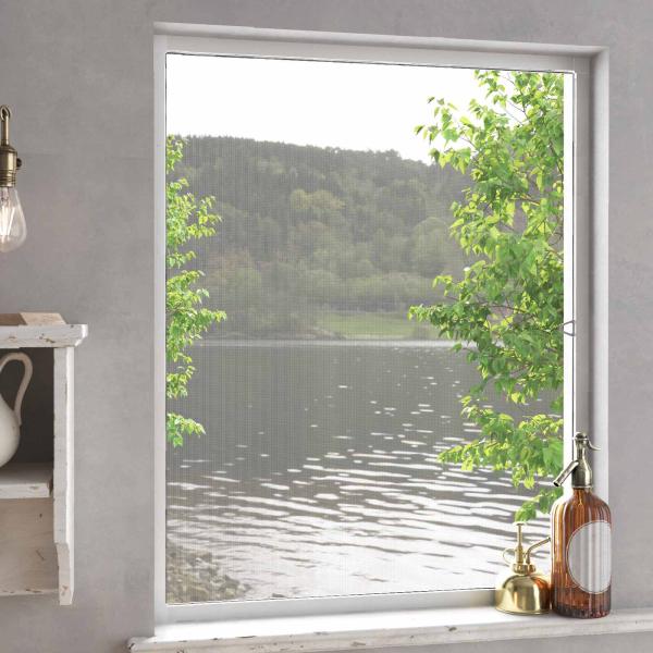 ARDEBO.de - Insektenschutz für Fenster Weiß 120 x 140 cm