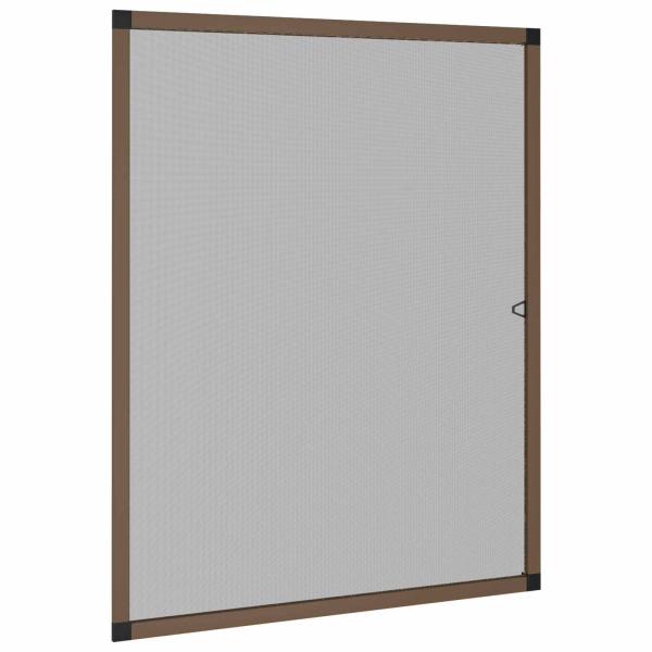 Insektenschutz für Fenster Braun 120 x 140 cm