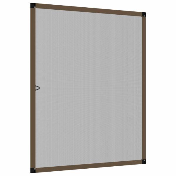 Insektenschutz für Fenster Braun 130 x 150 cm
