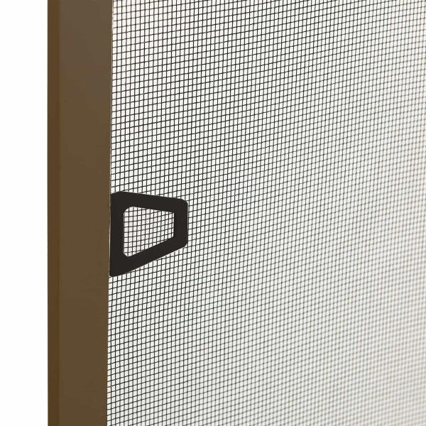 Insektenschutz für Fenster Braun 130 x 150 cm
