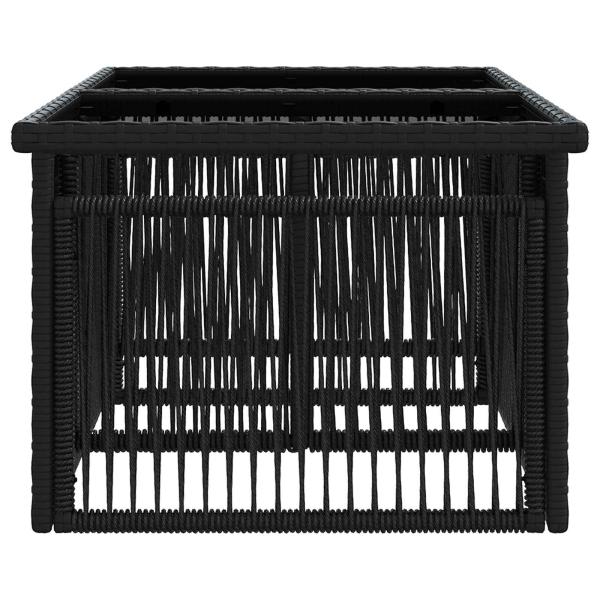 Garten Lifting Up Tisch Schwarz 100 x 55 x 37 cm
