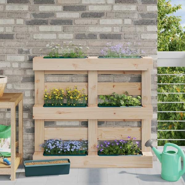 ARDEBO.de - Blumenboxen für Euro-Paletten 12 Stk. Grün 36 x 13,5 x 9,5 cm