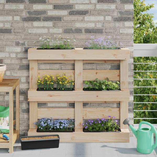 ARDEBO.de - Blumenboxen für Euro-Paletten 12 stk. Schwarz Polypropylen