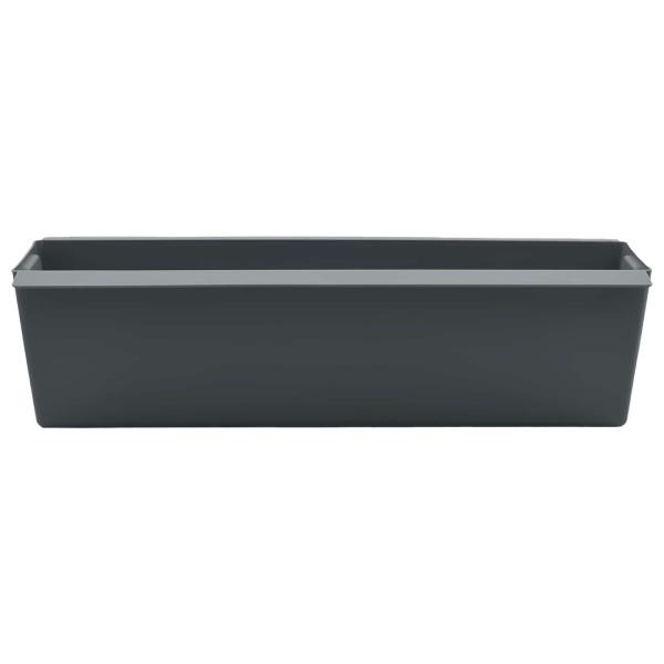 Blumenboxen für Euro-Paletten 24 stk. Grau 36 x 13,5 x 9,5 cm