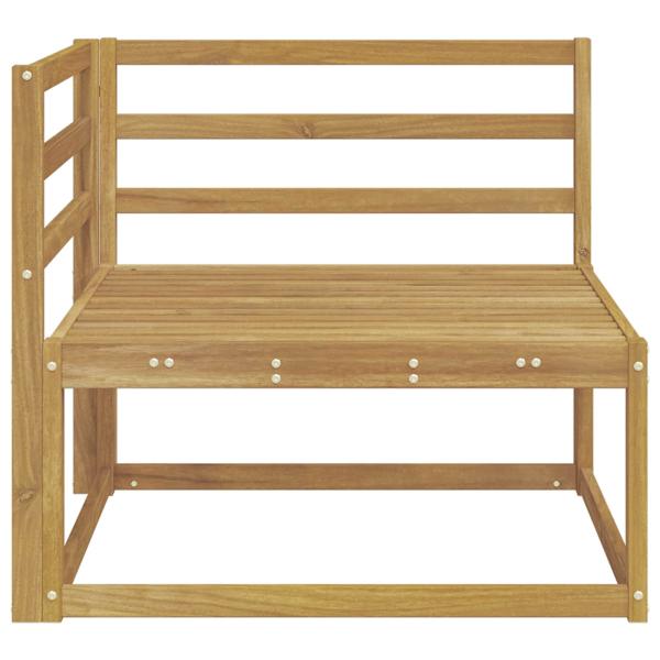 Outdoor Ecksofa Weiß 83 x 83 x 73 cm