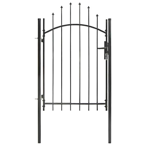 Gartentor Woerden Stahl 1x1,5 m Schwarz