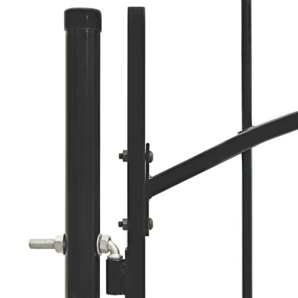 Gartentor Woerden Stahl 1x1,5 m Schwarz