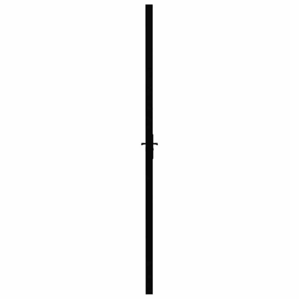 Innentür ESG Glas und Aluminium 93x201,5 cm Schwarz