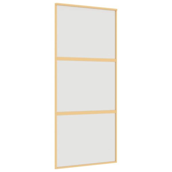 Schiebetür Golden 90x205 cm Matt ESG-Glas und Aluminium