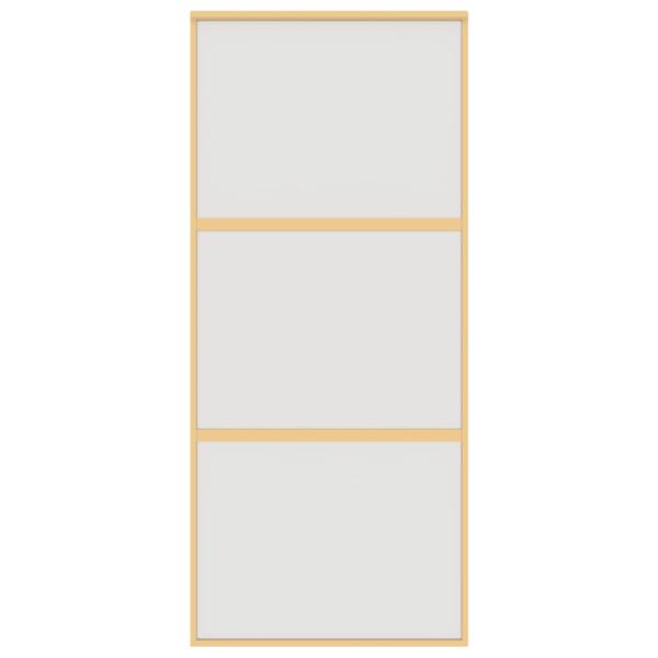 Schiebetür Golden 90x205 cm Matt ESG-Glas und Aluminium