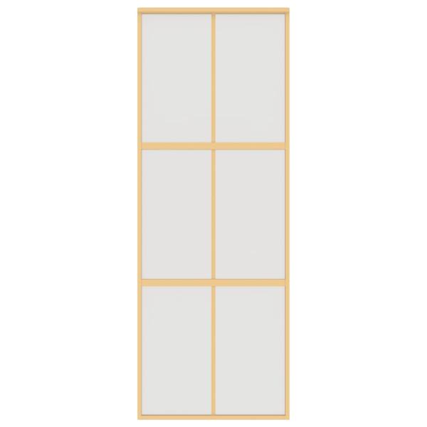 Schiebetür Golden 76x205 cm Matt ESG-Glas und Aluminium