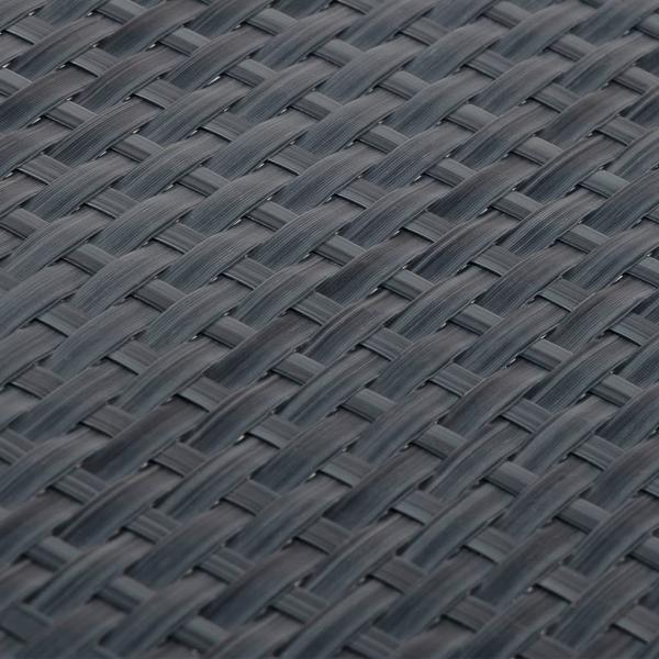Balkon-Sichtschutz Anthrazit 1000x100 cm Poly Rattan