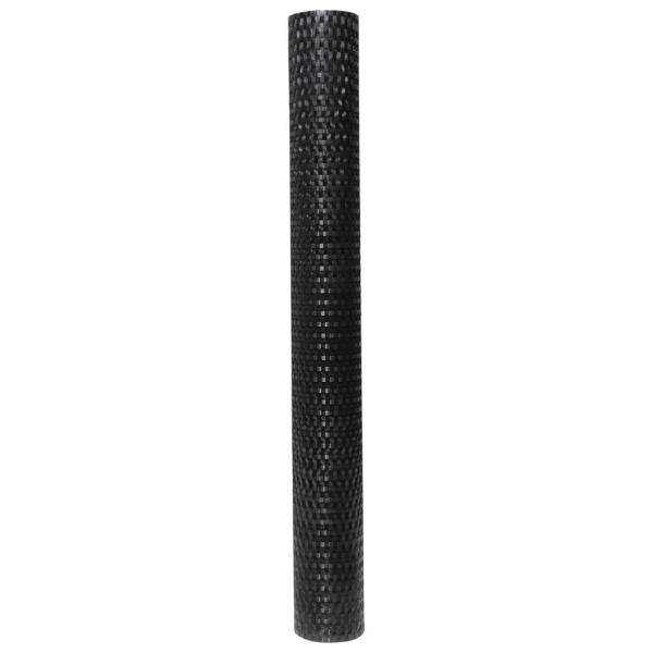 Balkon-Sichtschutz Schwarz 1000x90 cm Poly Rattan