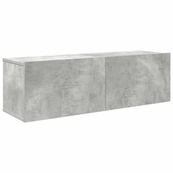 4-tlg. TV-Schrank-Set Betongrau Holzwerkstoff