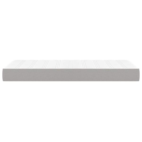 Taschenfederkernmatratze Mittel Hellgrau 90x190x20 cm Stoff