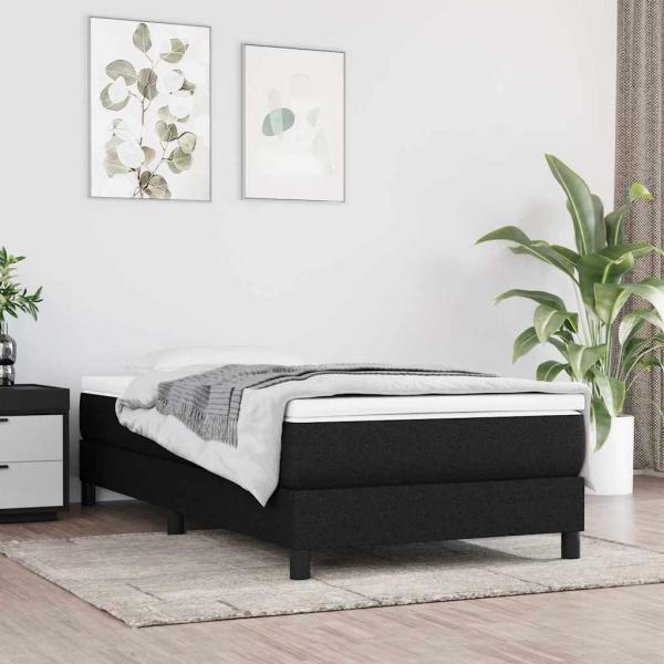 ARDEBO.de - Taschenfederkernmatratze Mittel Schwarz 100x200x20 cm Stoff