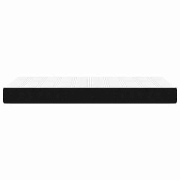 Taschenfederkernmatratze Mittel Schwarz 100x200x20 cm Stoff