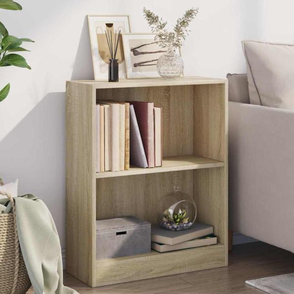 ARDEBO.de - Bücherregal Sonoma-Eiche 60x24x76 cm Holzwerkstoff