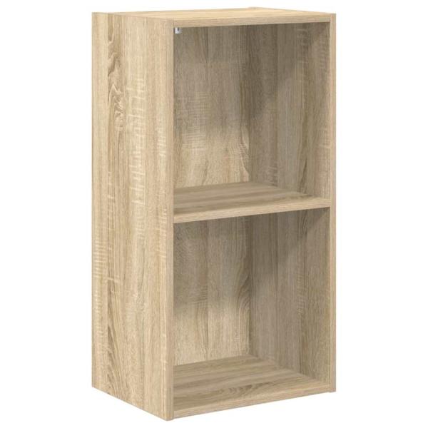 Bücherregal 2 Fächer Sonoma-Eiche 40x30x76,5 cm Holzwerkstoff