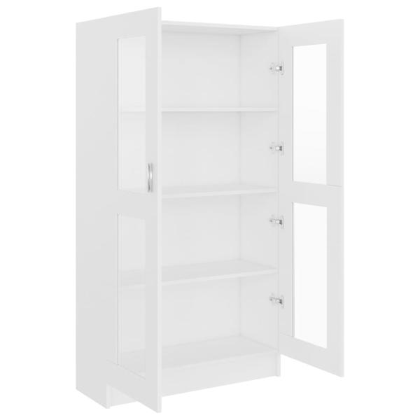 Vitrinenschrank Weiß 82,5x30,5x150 cm Holzwerkstoff