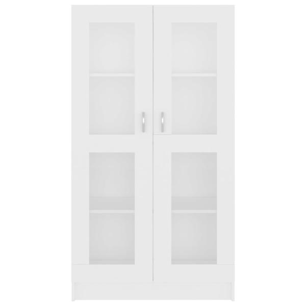 Vitrinenschrank Weiß 82,5x30,5x150 cm Holzwerkstoff