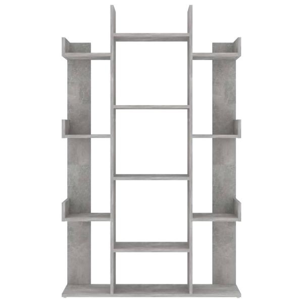 Bücherregal Betongrau 86x25,5x140 cm Holzwerkstoff