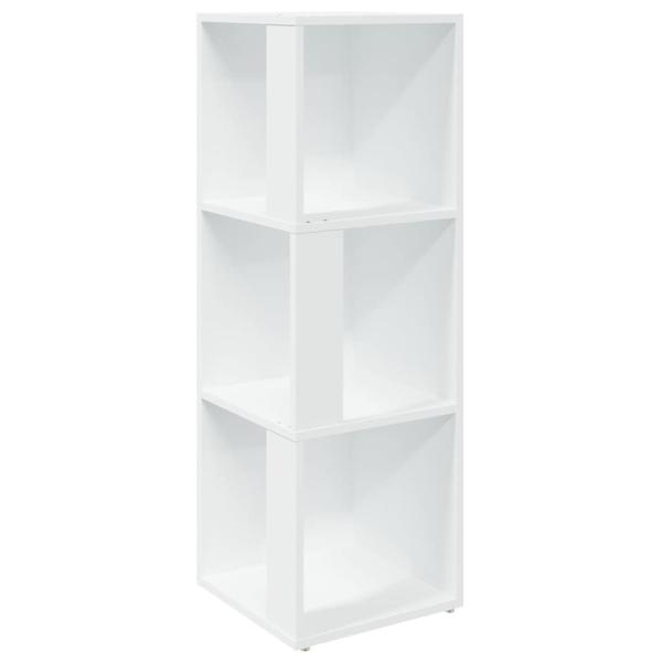 Eckregale 33 x 33 x 100 cm Engineered Wood Weiß