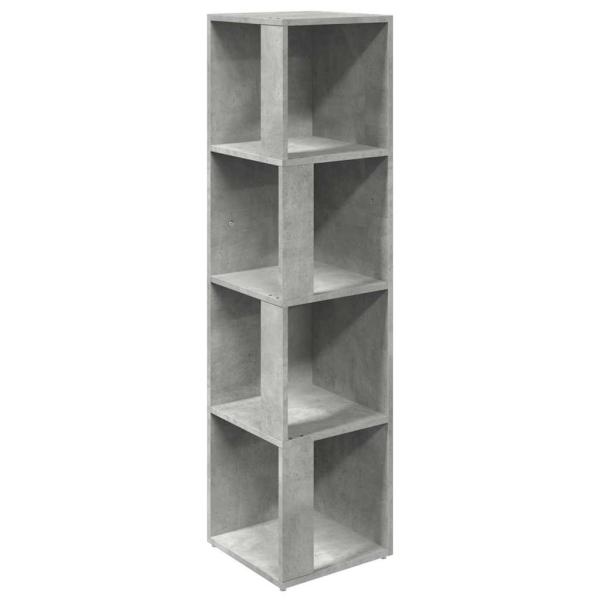 Eckregale 33 x 33 x 132 cm Engineered wood Betongrau