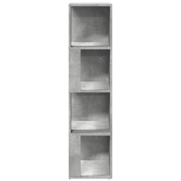 Eckregale 33 x 33 x 132 cm Engineered wood Betongrau