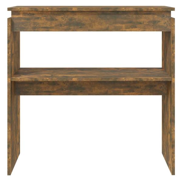 Konsolentisch Räuchereiche 80x30x80 cm Holzwerkstoff