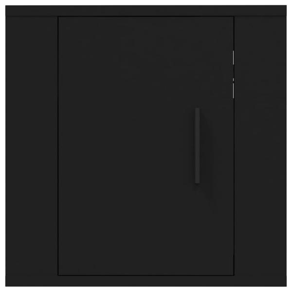 TV-Wandschränke 2 Stk. Schwarz 40x34,5x40 cm