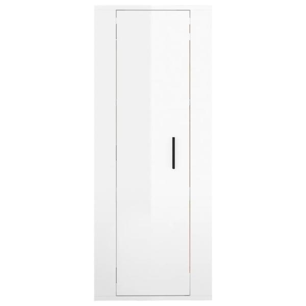 TV-Wandschrank Hochglanz-Weiß 40x34,5x100 cm