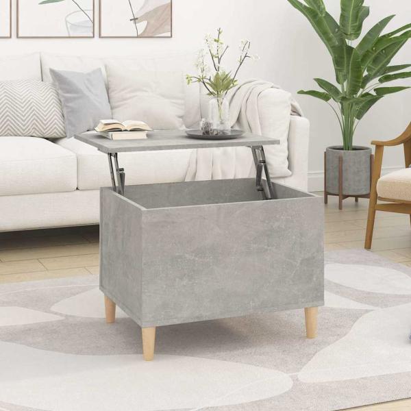 ARDEBO.de - Couchtisch Betongrau 60x44,5x45 cm Holzwerkstoff