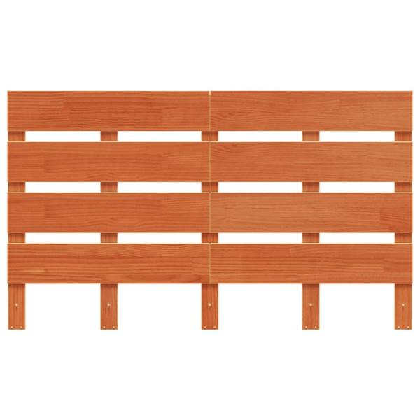 Kopfteil Wachsbraun 120 cm Massivholz Kiefer