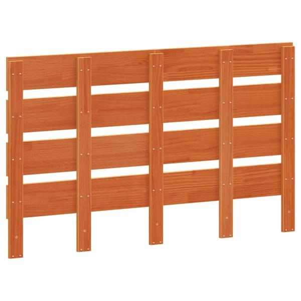 Kopfteil Wachsbraun 120 cm Massivholz Kiefer