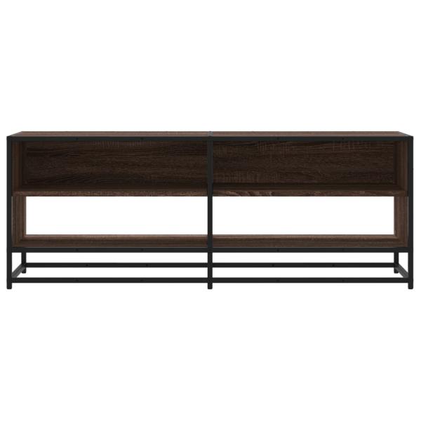 TV-Schrank Braun Eiche-Optik 120,5x40x46cm Holzwerkstoff Metall