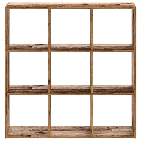 B?cherregal Altholz-Optik 102x32x102 cm Holzwerkstoff