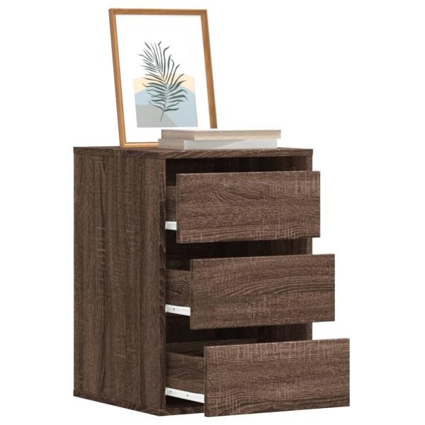 ARDEBO.de - Kommode Braun Eichen-Optik 40x41x58 cm Holzwerkstoff